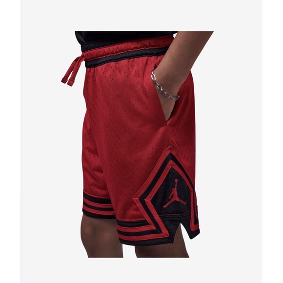 Jordan Other - Air Jordan Kids Diamond Shorts Youth Small 8-10 Red Black Athletic Basketball